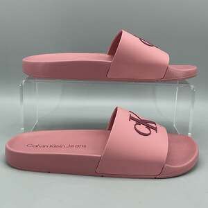 NEW Calvin Klein Women’s Arin Beach Slide Slip on Sandals Pink Size 8M